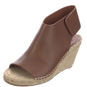 Céline Phoebe Philo Leather Espadrille Wedges